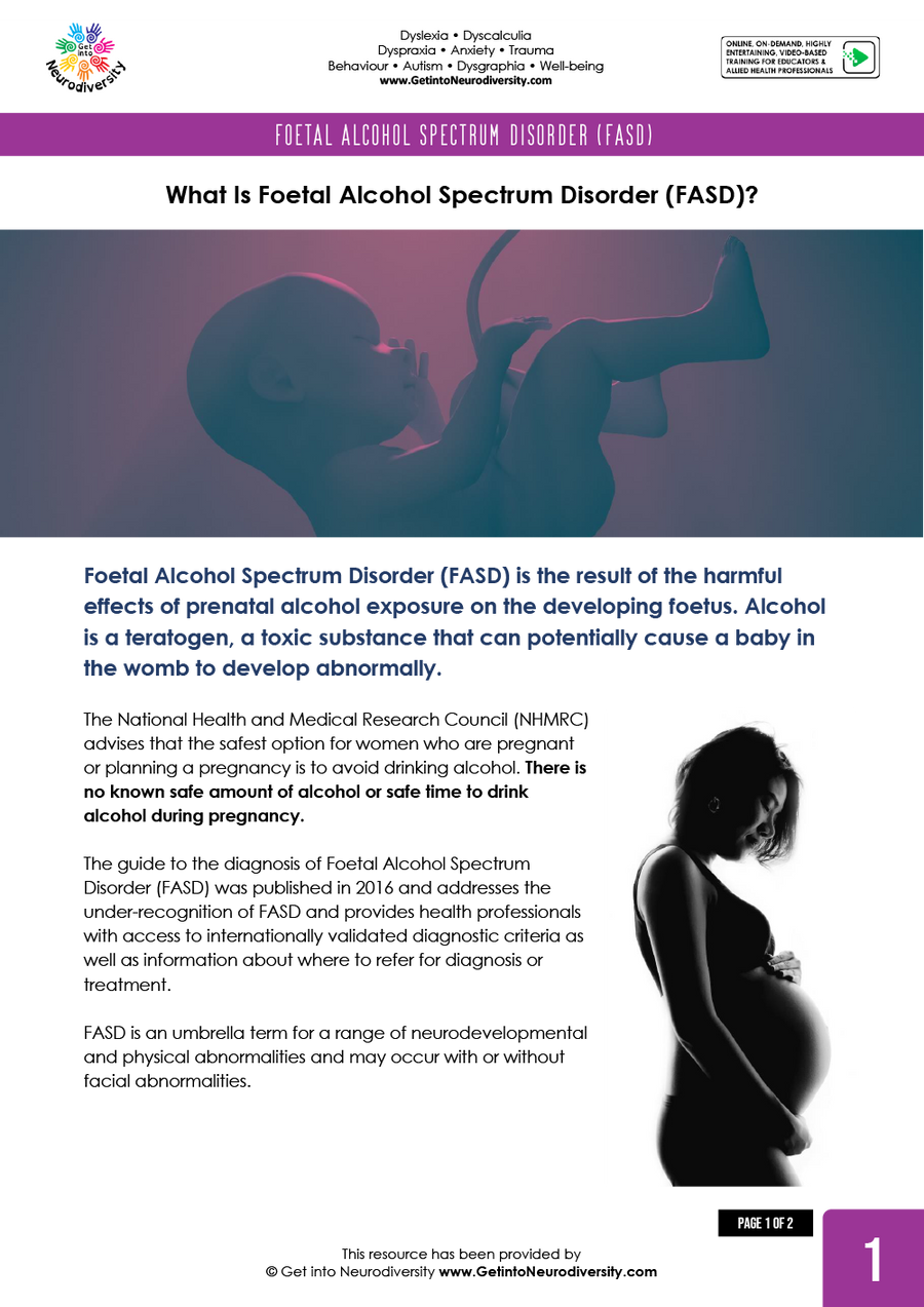 Foetal Alcohol Spectrum Disorder