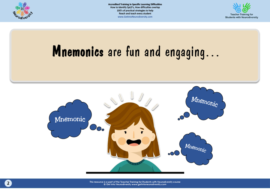 Mnemonics for Memory