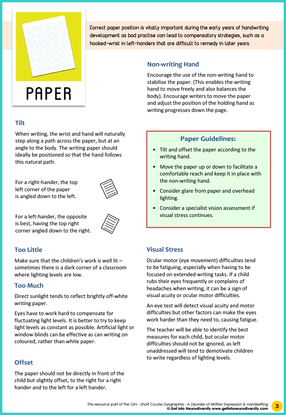 Best Practice for Teaching Handwriting