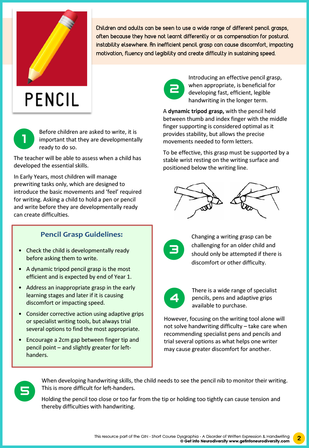 Best Practice for Teaching Handwriting